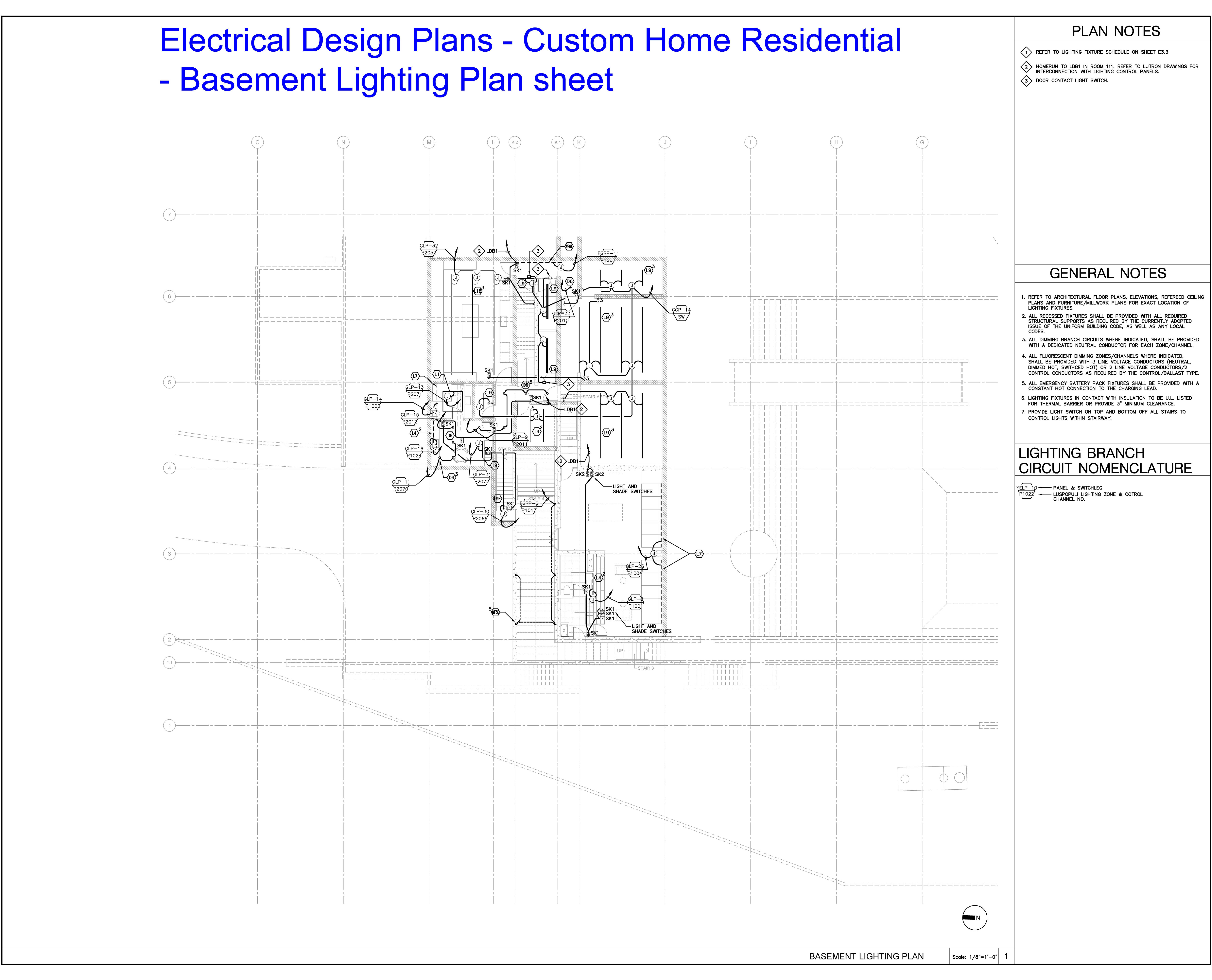 Electrical Design - Building Plans Samples & Experience